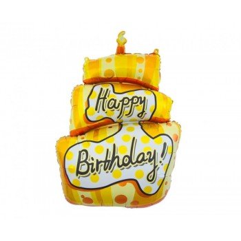 Happy Birthday Cake fólia lufi 79 cm Happy Birthday Cake fólia lufi 79 cm