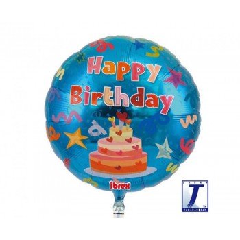 Happy Birthday Cake, Torta fólia lufi 35 cm Happy Birthday Cake, Torta fólia lufi 35 cm