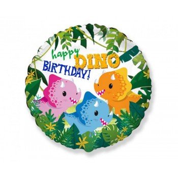 Happy Birthday Dino, Dinoszaurusz fólia lufi 46 cm (WP) Happy Birthday Dino, Dinoszaurusz fólia lufi 46 cm (WP)