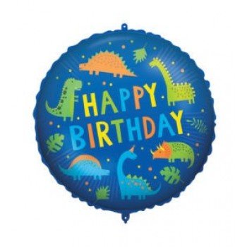 Happy Birthday Dino fólia lufi 46 cm Happy Birthday Dino fólia lufi 46 cm