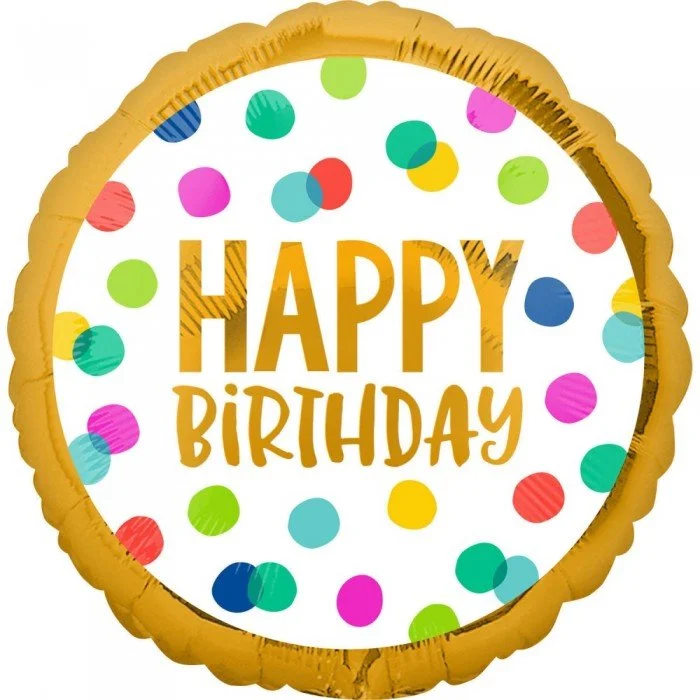 Happy Birthday fólia lufi 43 cm Happy Birthday fólia lufi 43 cm