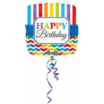 Happy Birthday Fólia lufi 43 cm Happy Birthday Fólia lufi 43 cm