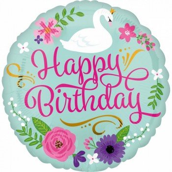 Happy Birthday fólia lufi 43 cm Happy Birthday fólia lufi 43 cm