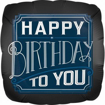 Happy Birthday Fólia lufi 43 cm Happy Birthday Fólia lufi 43 cm