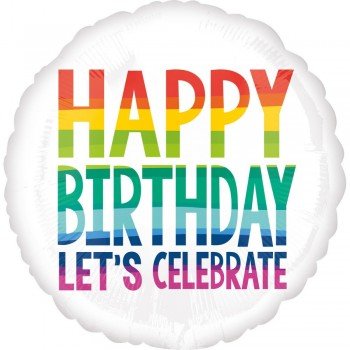 Happy Birthday Fólia lufi 43 cm Happy Birthday Fólia lufi 43 cm