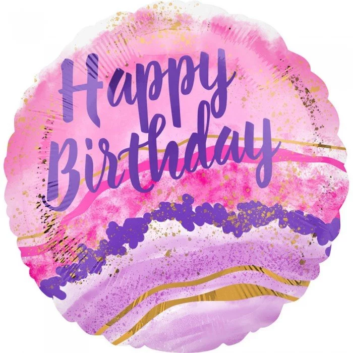 Happy Birthday fólia lufi 43 cm Happy Birthday fólia lufi 43 cm