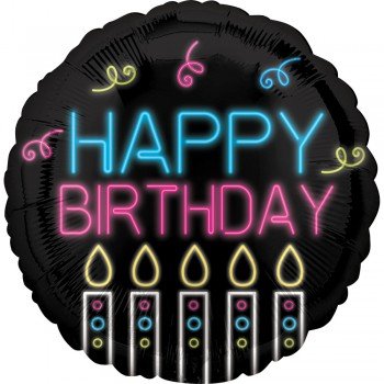 Happy Birthday fólia lufi 43 cm Happy Birthday fólia lufi 43 cm