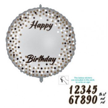 Happy Birthday fólia lufi 46 cm Happy Birthday fólia lufi 46 cm
