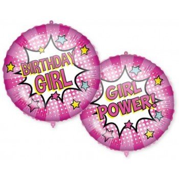 Happy Birthday Girl fólia lufi 46 cm Happy Birthday Girl fólia lufi 46 cm