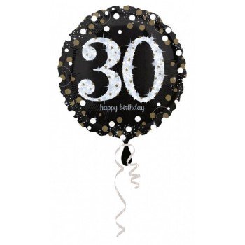 Happy Birthday 30 fólia lufi 43 cm Happy Birthday 30 fólia lufi 43 cm