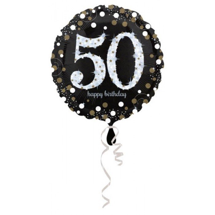 Happy Birthday 50 fólia lufi 43 cm