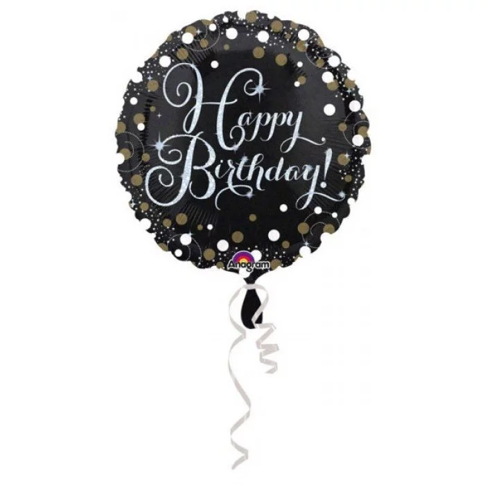 Happy Birthday fólia lufi 43 cm Happy Birthday fólia lufi 43 cm