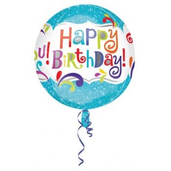 Happy Birthday Gömb Fólia lufi 40 cm Happy Birthday Gömb Fólia lufi 40 cm