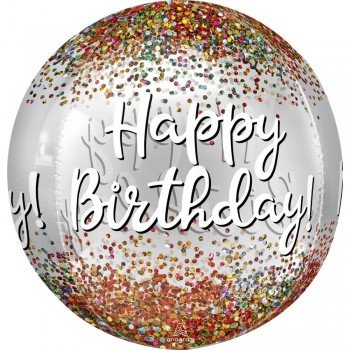 Happy Birthday gömb fólia lufi 40 cm Happy Birthday gömb fólia lufi 40 cm