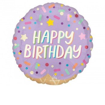 Happy Birthday Ice cream fólia lufi 46 cm Happy Birthday Ice cream fólia lufi 46 cm