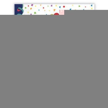 Multicolor Happy Birthday szalvéta 20 db-os 33x33 cm FSC