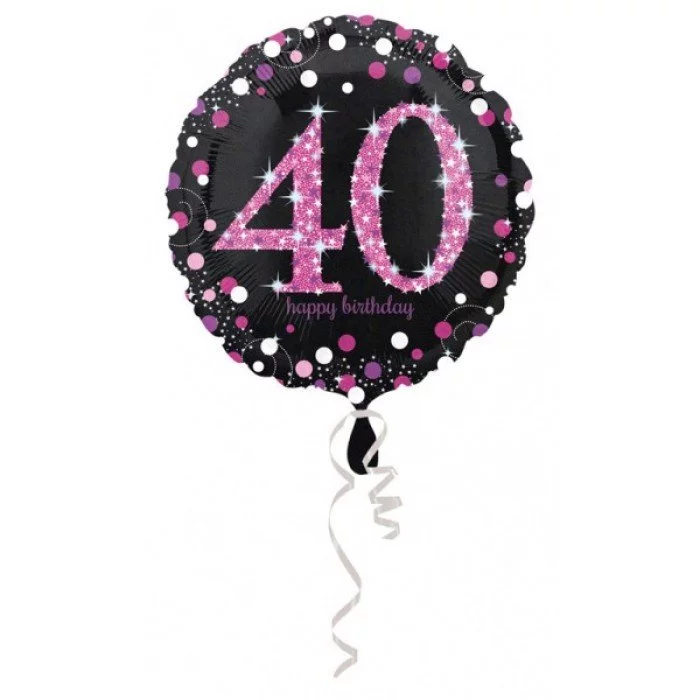 Happy Birthday 40 fólia lufi 43 cm Happy Birthday 40 fólia lufi 43 cm