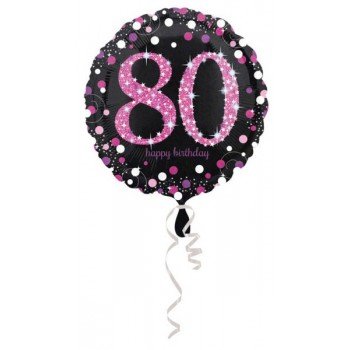 Happy Birthday 80 fólia lufi 45 cm Happy Birthday 80 fólia lufi 45 cm