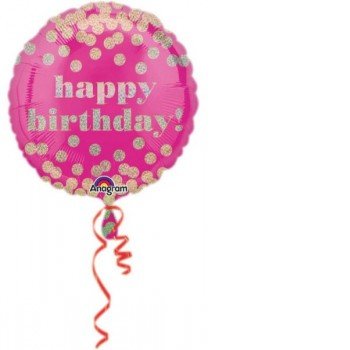 Happy Birthday fólia lufi 43 cm Happy Birthday fólia lufi 43 cm