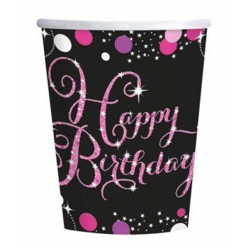 Happy Birthday papír pohár 8 db-os 250 ml