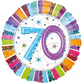 Happy Birthday 70 fólia lufi 45 cm Happy Birthday 70 fólia lufi 45 cm