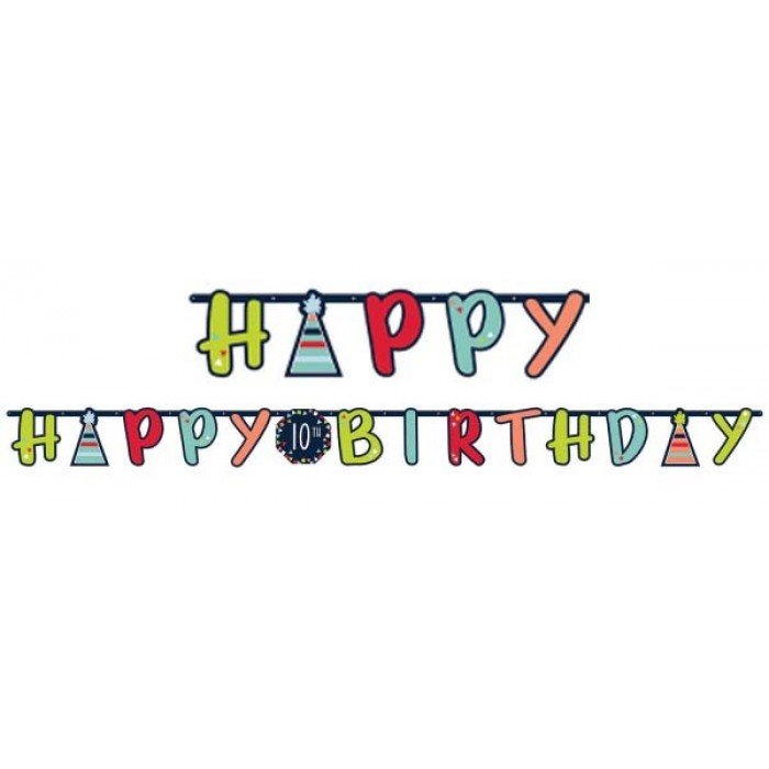 Happy Birthday Celebrate felirat 320 cm