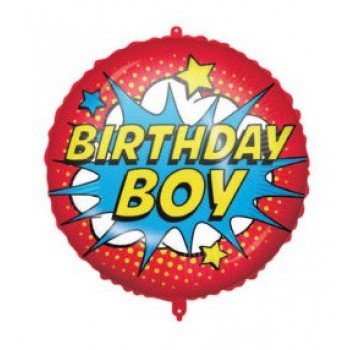 Happy Birthday Superhero fólia lufi 46 cm Happy Birthday Superhero fólia lufi 46 cm