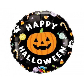 Happy Halloween Candies fólia lufi 46 cm Happy Halloween Candies fólia lufi 46 cm