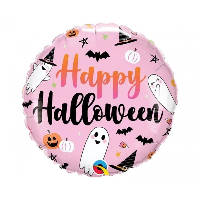 Happy Halloween Cute Ghost fólia lufi 46 cm Happy Halloween Cute Ghost fólia lufi 46 cm