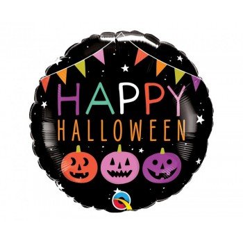 Happy Halloween Pumpkins fólia lufi 46 cm Happy Halloween Pumpkins fólia lufi 46 cm
