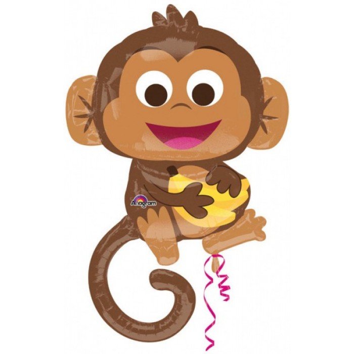 Happy Monkey fólia lufi 91 cm