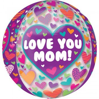 Happy mother's day, Boldog anyák napját Gömb Fólia lufi 40 cm Happy mother's day, Boldog anyák napját Gömb Fólia lufi 40 cm