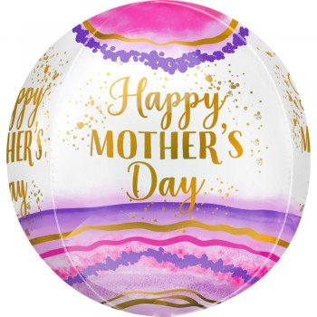 Happy Mother's Day, Boldog Anyák Napját Gömb Fólia lufi 40 cm Happy Mother's Day, Boldog Anyák Napját Gömb Fólia lufi 40 cm