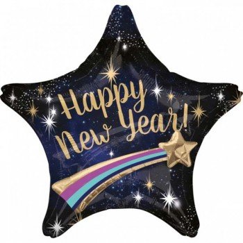 Happy New Year fólia lufi 71 cm Happy New Year fólia lufi 71 cm