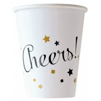 Happy New Year papír pohár 8 db-os 250 ml Happy New Year papír pohár 8 db-os 250 ml