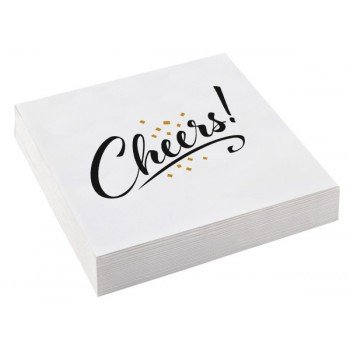 Cheers Golden Wishes szalvéta 20 db-os 33x33 cm Cheers Golden Wishes szalvéta 20 db-os 33x33 cm