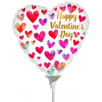 Happy Valentine's Day fólia lufi 22 cm Happy Valentine's Day fólia lufi 22 cm