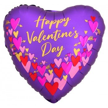 Happy Valentine's Day fólia lufi 45 cm Happy Valentine's Day fólia lufi 45 cm