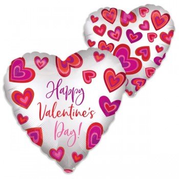 Happy Valentine's Day fólia lufi 45 cm Happy Valentine's Day fólia lufi 45 cm