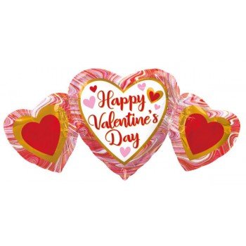 Happy Valentine's Day fólia lufi 86 cm Happy Valentine's Day fólia lufi 86 cm