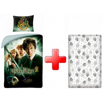Harry Potter ágyneműhuzat és gumis lepedő szett Harry Potter ágyneműhuzat és gumis lepedő szett