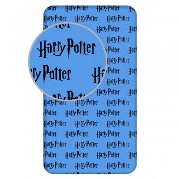 Harry Potter Blue gumis lepedő 90x200 cm Harry Potter Blue gumis lepedő 90x200 cm