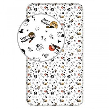 Harry Potter Broom gumis lepedő 90x200 cm Harry Potter Broom gumis lepedő 90x200 cm