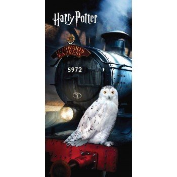 Harry Potter Hedwig fürdőlepedő, strand törölköző 70x140cm Harry Potter Hedwig fürdőlepedő, strand törölköző 70x140cm
