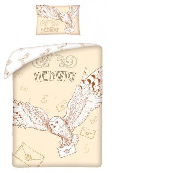 Harry Potter Hedwig gyerek ágyneműhuzat 100x135 cm, 40x60 cm Harry Potter Hedwig gyerek ágyneműhuzat 100x135 cm, 40x60 cm