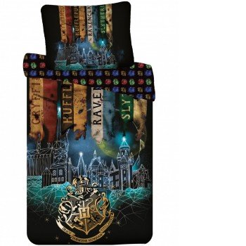 Harry Potter ágyneműhuzat Flags 140×200cm, 70×90 cm Harry Potter ágyneműhuzat Flags 140×200cm, 70×90 cm