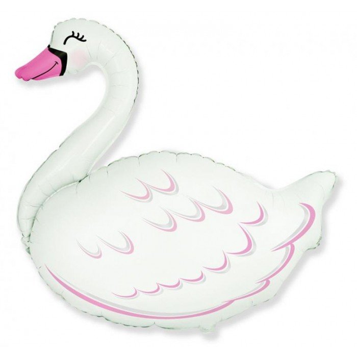 Swan, Hattyú fólia lufi 32 cm (WP)