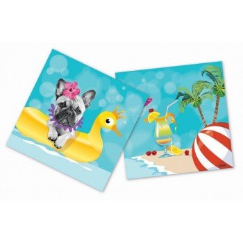 Hawaii Party szalvéta 20 db-os 33x33 cm Hawaii Party szalvéta 20 db-os 33x33 cm