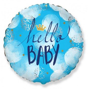 Hello Baby Boy fólia lufi 48 cm Hello Baby Boy fólia lufi 48 cm