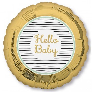 Hello Baby fólia lufi 43 cm Hello Baby fólia lufi 43 cm